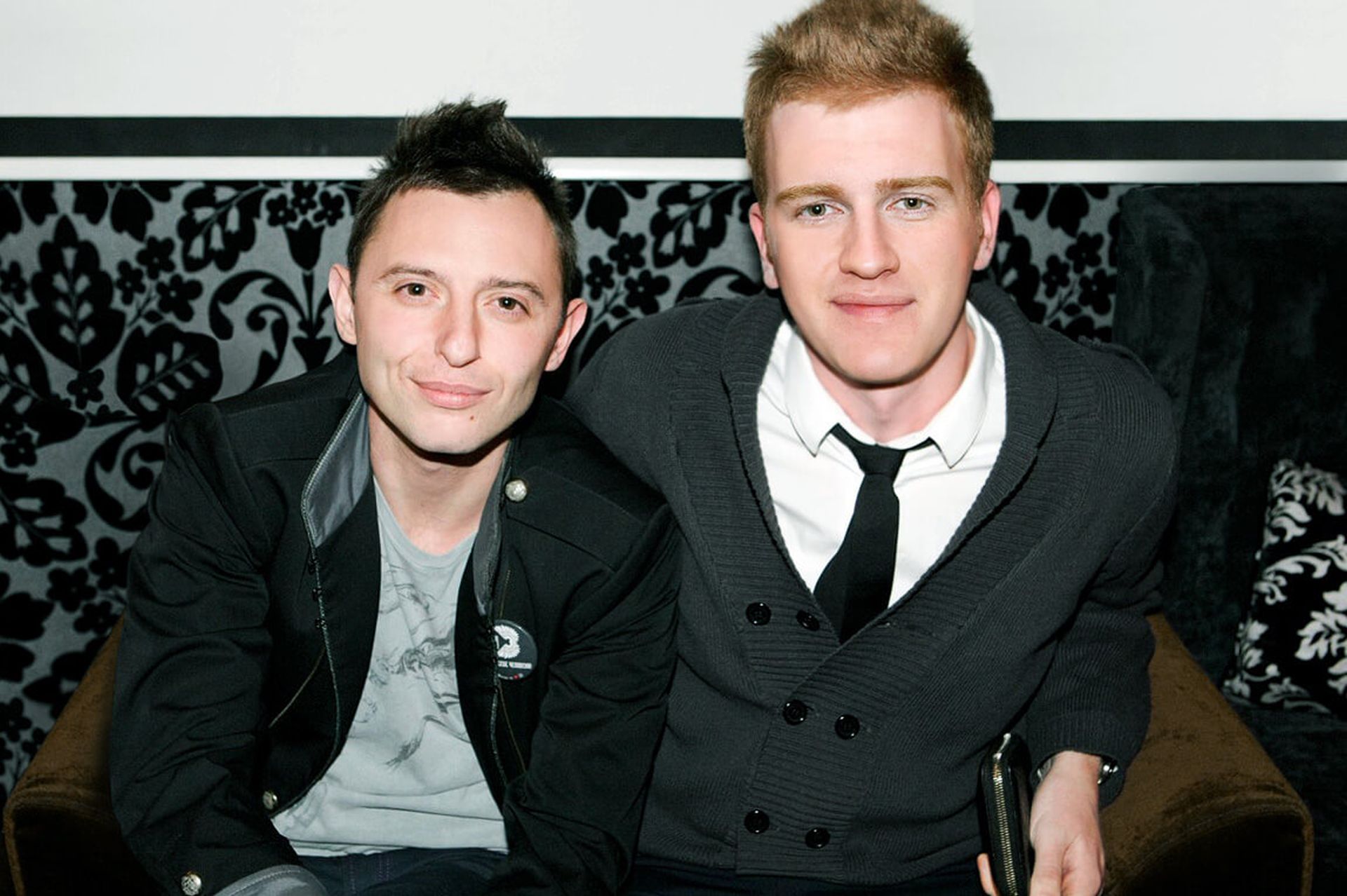 Стилист Александр Белов и
                                                            Рома Зверь