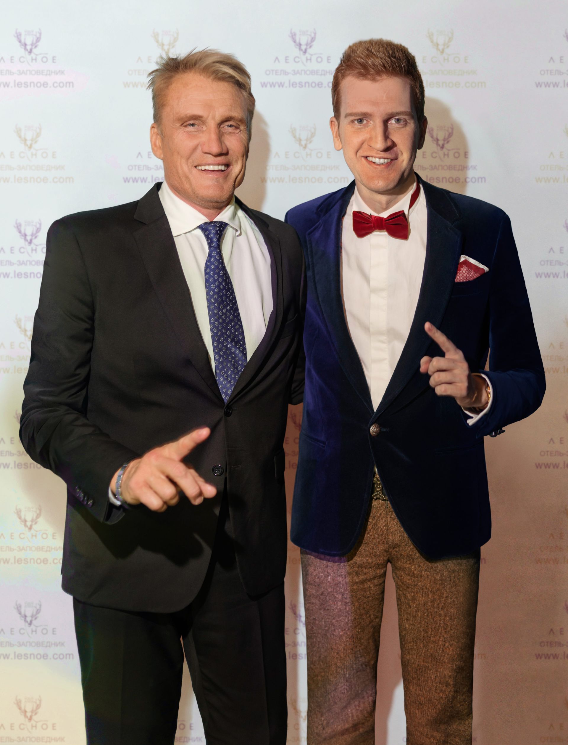 Стилист Александр Белов и
                                                            Дольф Лундгрен