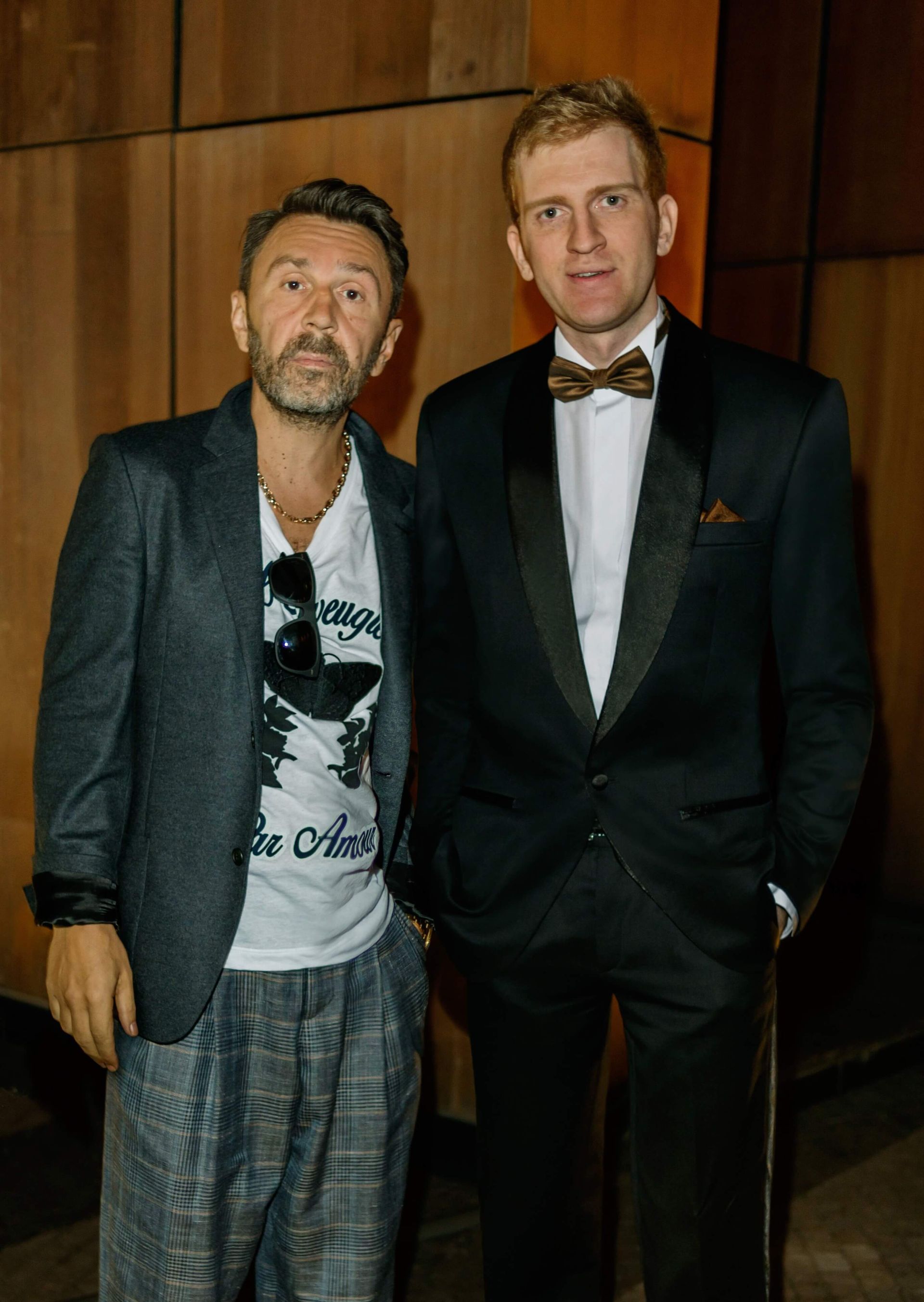 Стилист Александр Белов и
                                                            Сергей Шнуров