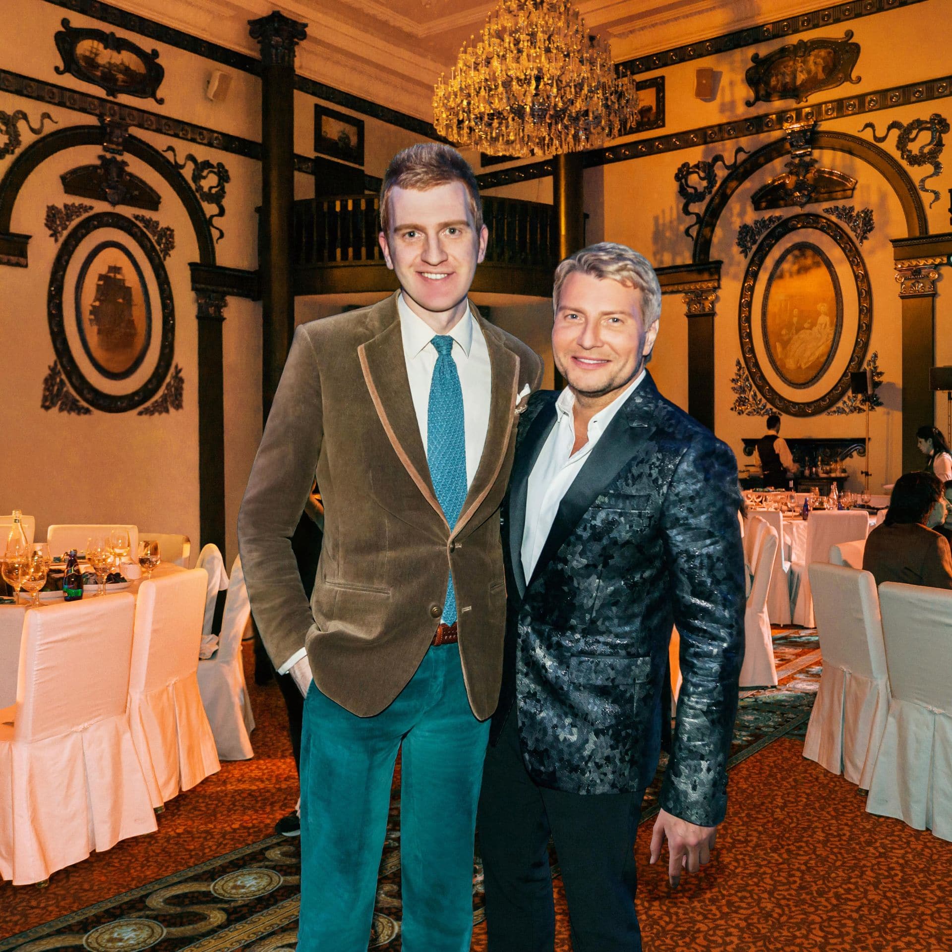 Стилист Александр Белов и
                                                            Николай Басков