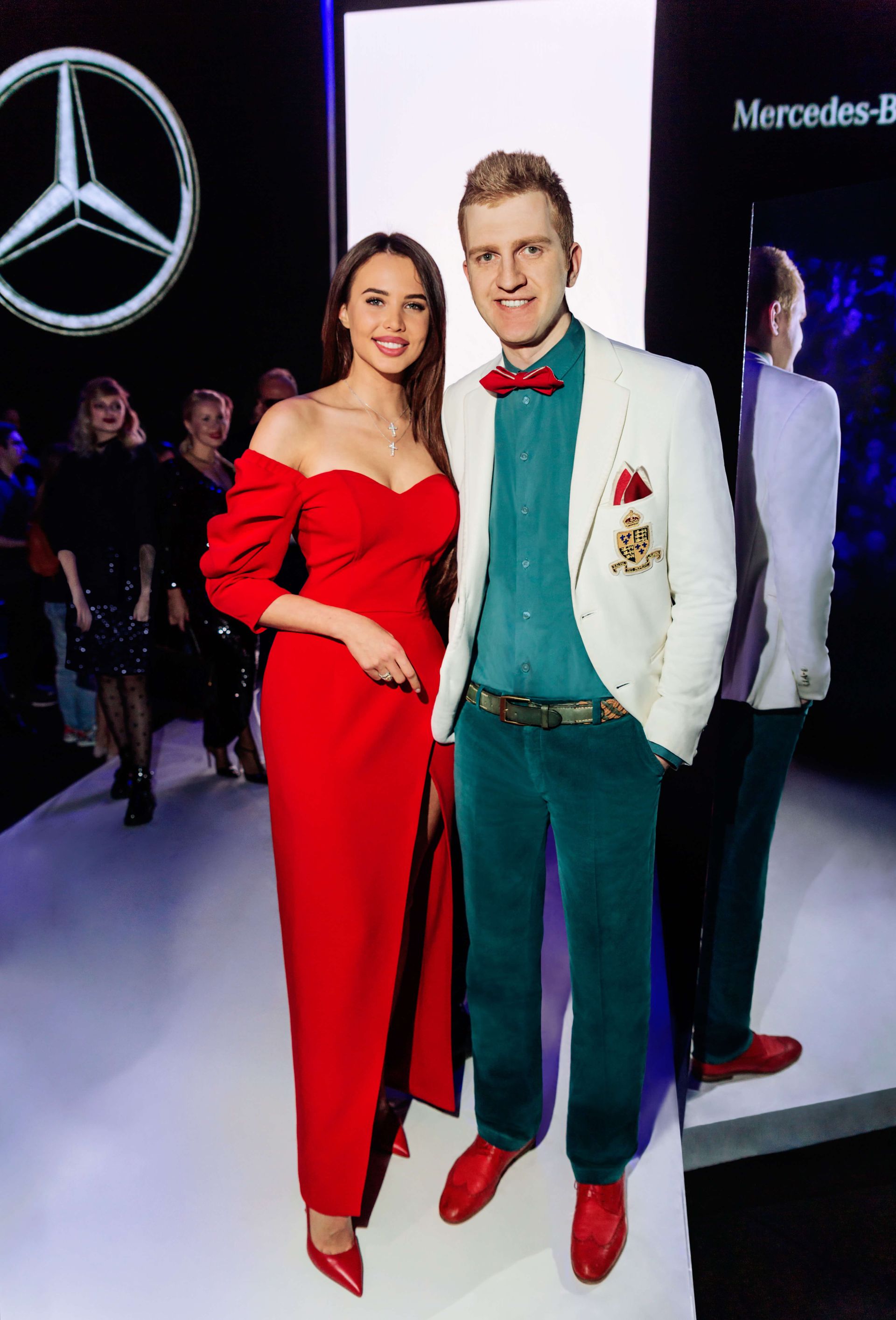 Стилист Александр Белов и
                                                            Анастасия Волконская-Решетова