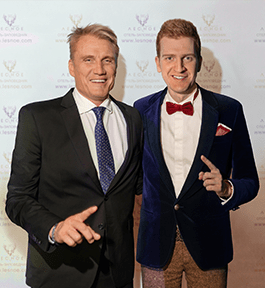 Дольф Лундгрен со стилистом Александром Беловым