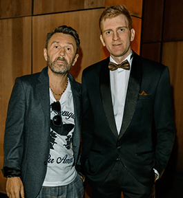 Сергей Шнуров со стилистом Александром Беловым