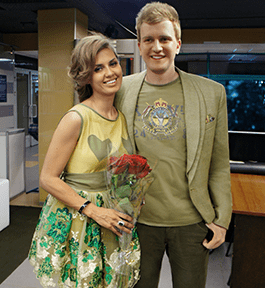 Виктория Боня со стилистом Александром Беловым