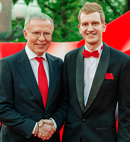 Вячеслав Фетисов со стилистом Александром Беловым