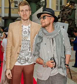 Игорь Гуляев со стилистом Александром Беловым