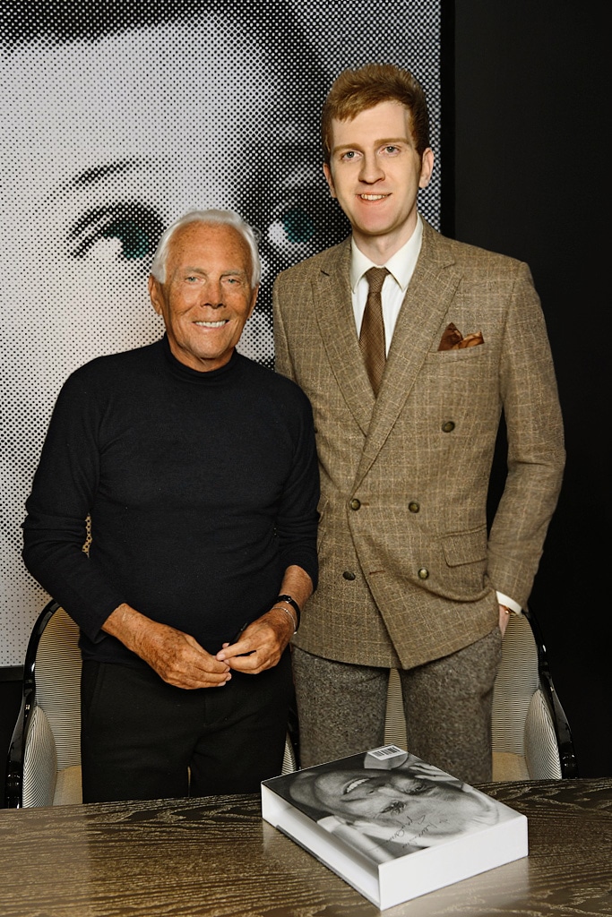 Стилист Александр Белов и
                                                            Джорджо Армани